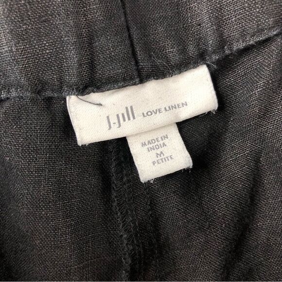 J. Jill Black Ankle Cropped Pants with Wide-Leg Design - Picture 4 of 9